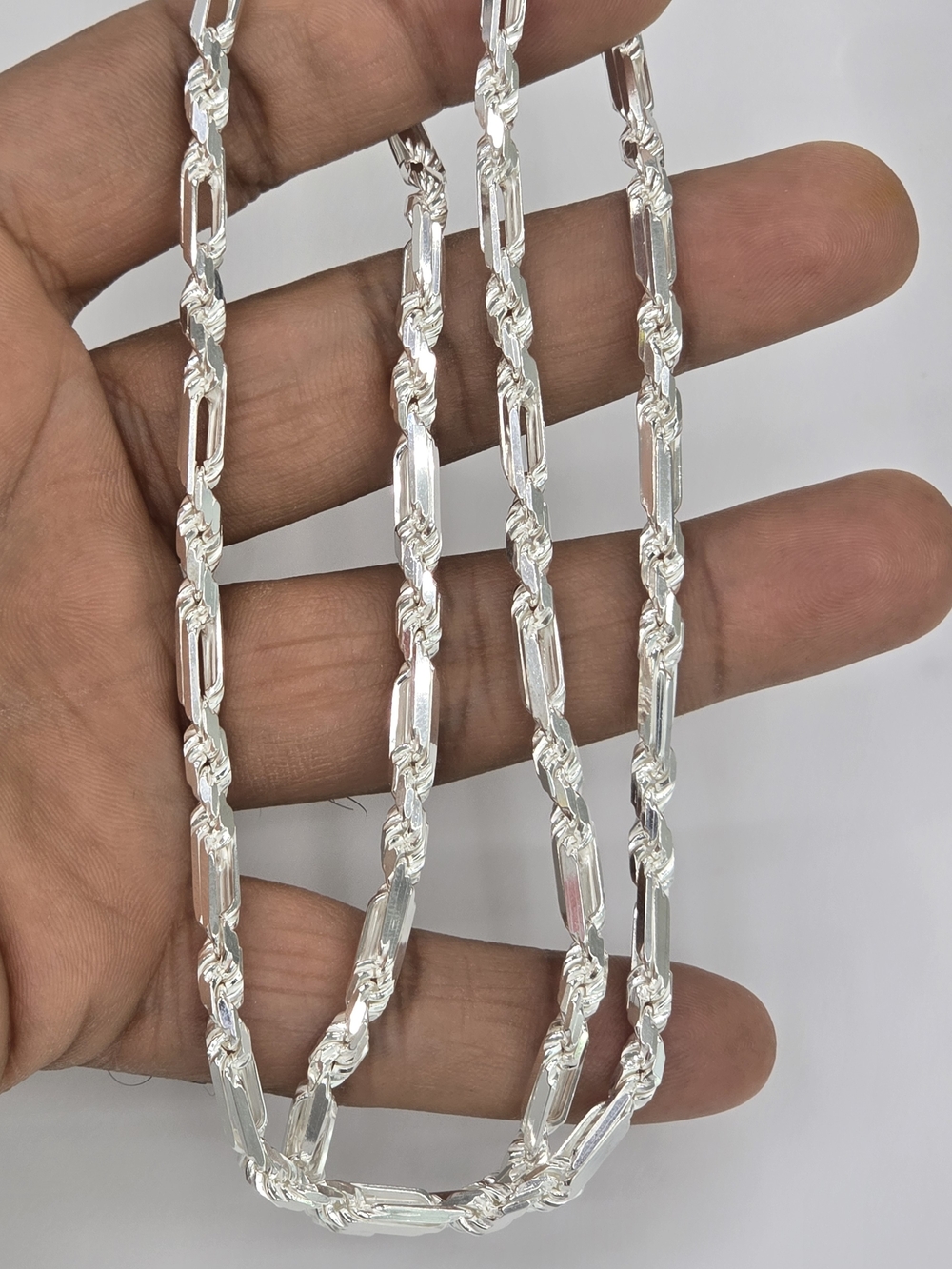 925 Sterling Silver Milano Style Chaim 4.5mm 22 Inches